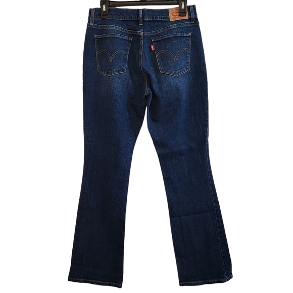 Levis Womens 515 Boot Cut Dark Wash Denim Blue Jeans Size 6 W28 L32 - Picture 2 of 8